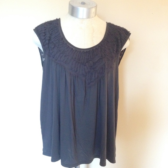 Anthropologie Tops - Anthropologie meadow rue babydoll slate tank top